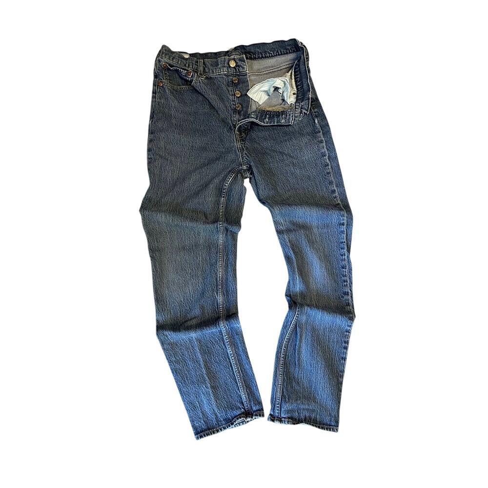 GAP Straight Leg Jeans in Medium Blue